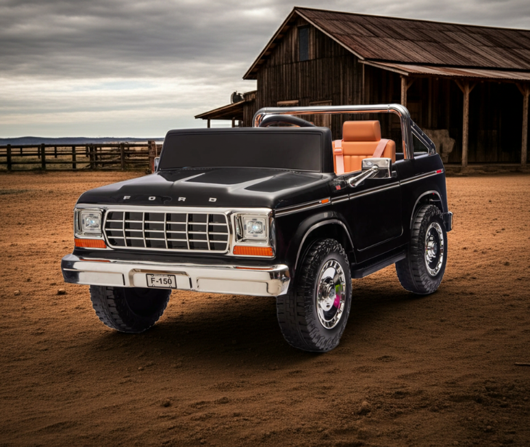 PREORDER 24V Ford F150 Retro 4x4 2 Seater Kids Ride On Car