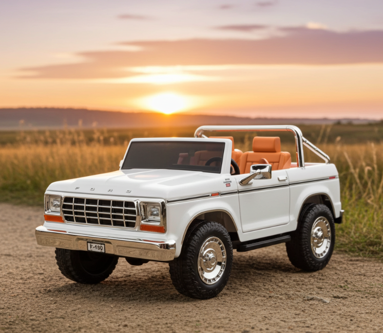 PREORDER 24V Ford F150 Retro 4x4 2 Seater Kids Ride On Car