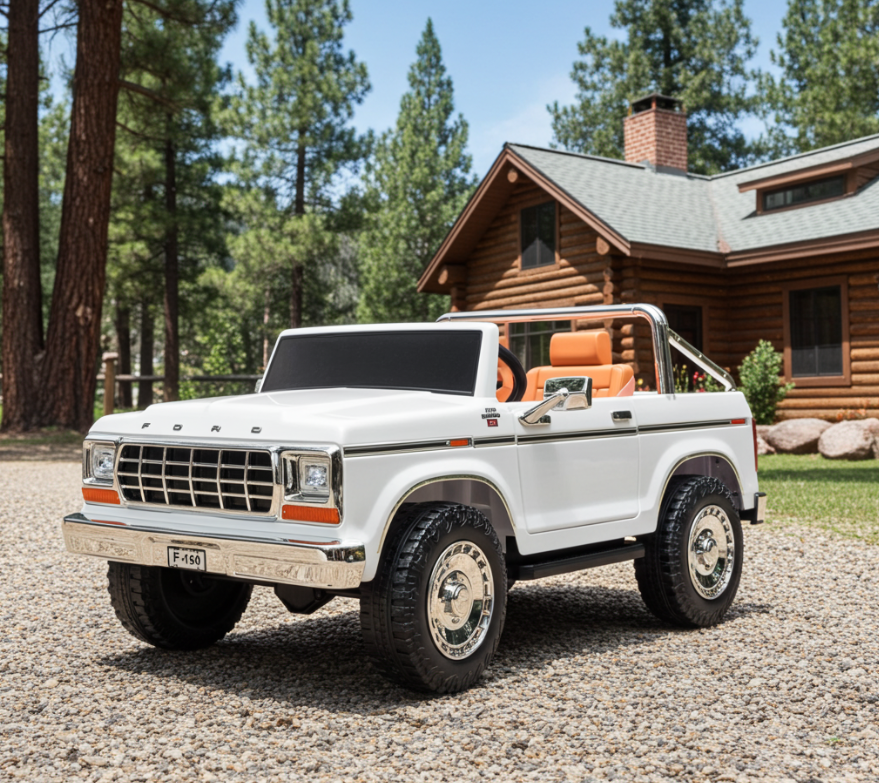 PREORDER 24V Ford F150 Retro 4x4 2 Seater Kids Ride On Car