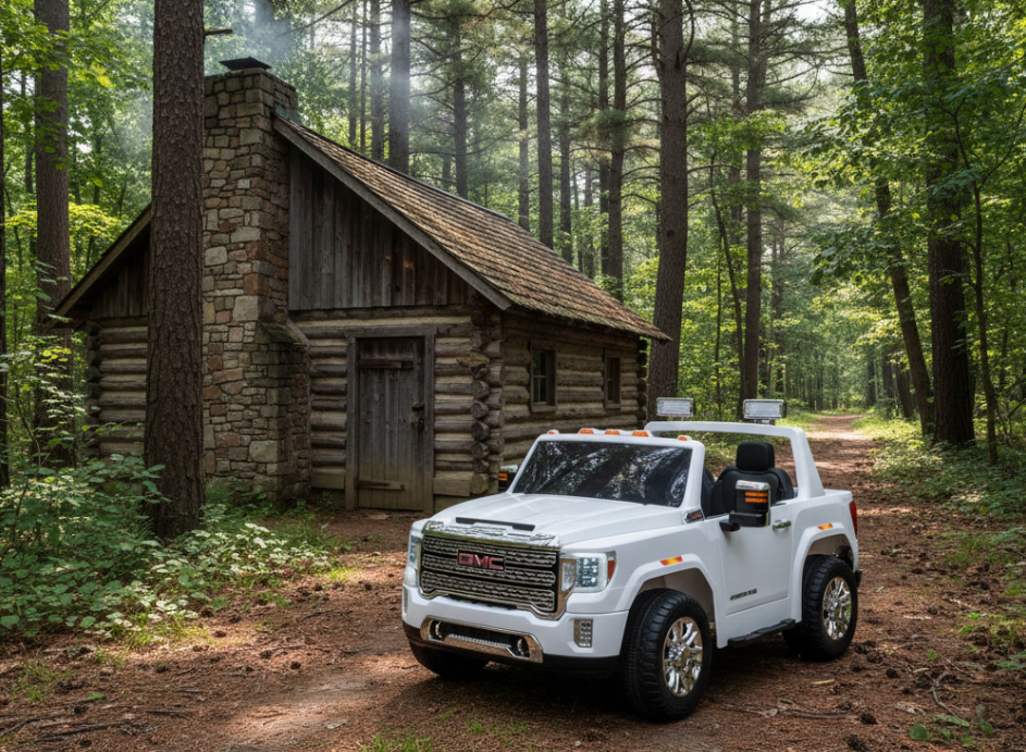 2026 UPGRADED GMC Sierra 24V 2 Seater Kids Ride On Car With Remote Control