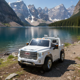 2026 UPGRADED GMC Sierra 24V 2 Seater Kids Ride On Car With Remote Control