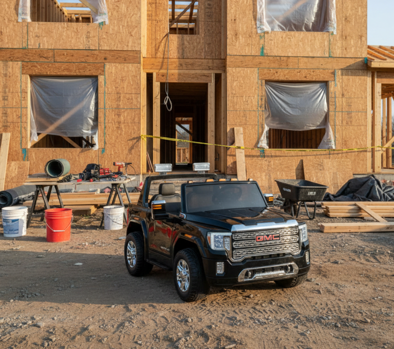 2026 UPGRADED GMC Sierra 24V 2 Seater Kids Ride On Car With Remote Control