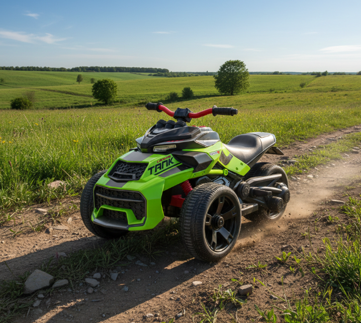 2026 24V 3 Wheel SPIDER 2 Seater Ride On Motorcycle Age 3 to 7 with Remote Control