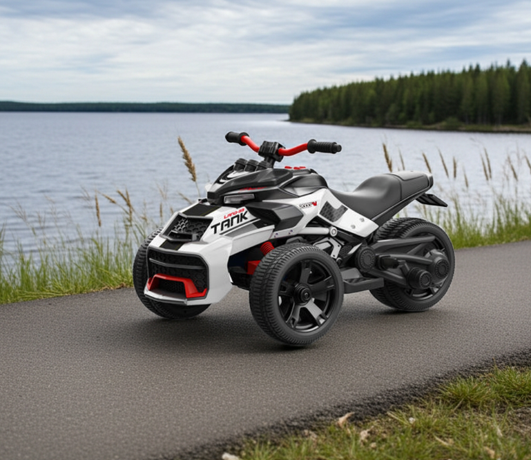 2026 24V 3 Wheel SPIDER 2 Seater Ride On Motorcycle Age 3 to 7 with Remote Control