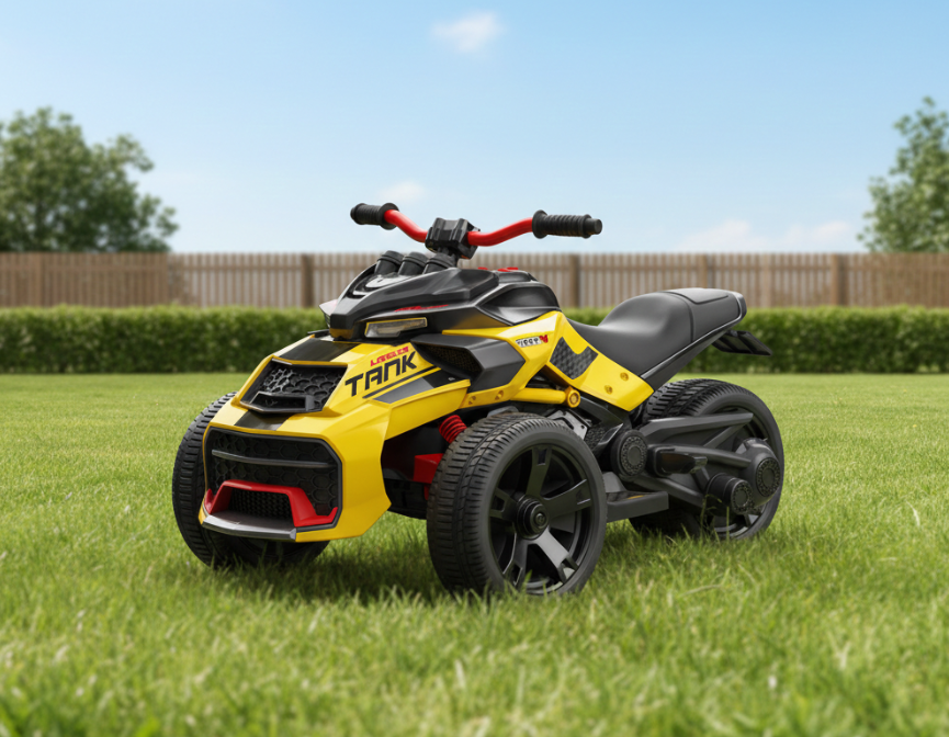 2026 24V 3 Wheel SPIDER 2 Seater Ride On Motorcycle Age 3 to 7 with Remote Control