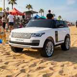 2026 Range Rover HSE 2 Seater 24V Kids Ride On Car With Remote Control DELUXE MODEL WITH LEATHER SEATS AND RUBBER TIRES