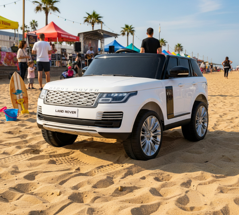 2026 Range Rover HSE 2 Seater 24V Kids Ride On Car With Remote Control DELUXE MODEL WITH LEATHER SEATS AND RUBBER TIRES