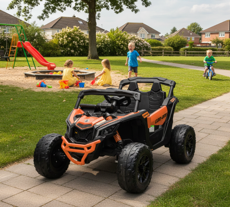 2026 24V Can Am Maverick 4X4 1 Seater UTV Kids Electric Ride On with Remote Control