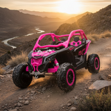 2026 2X24V CAN AM MAVERICK 4X4 2 Seater DELUXE Kids Ride On Car with Remote Control
