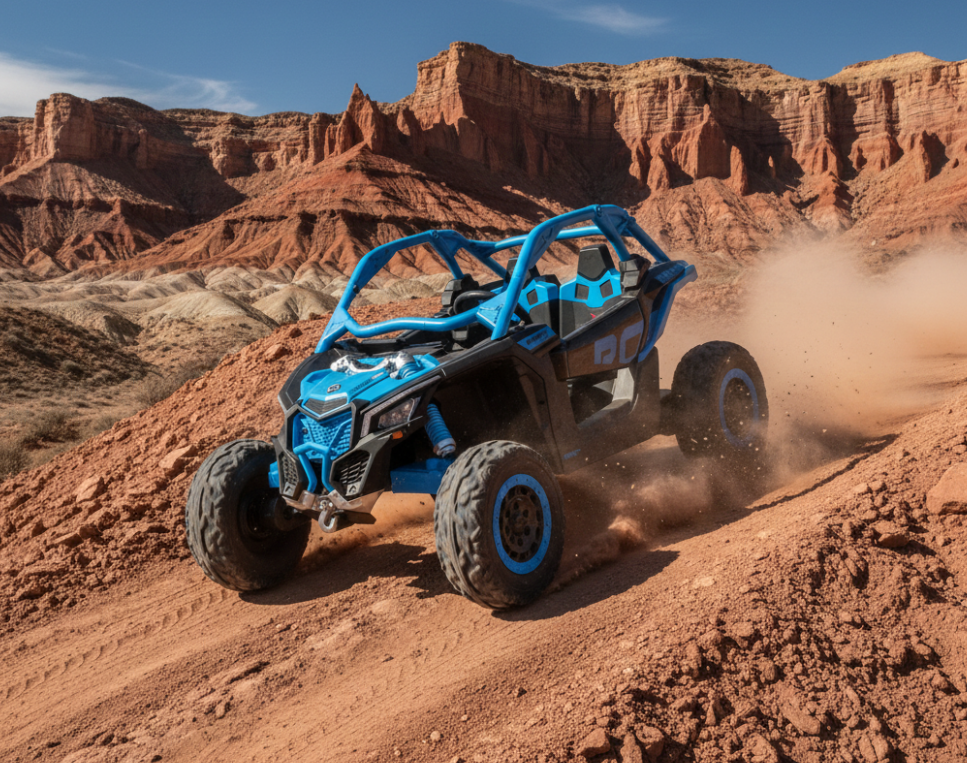 2026 2X24V CAN AM MAVERICK 4X4 2 Seater DELUXE Kids Ride On Car with Remote Control