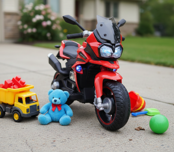 Kids Ride On Electric Motorbike (with removable training wheels) Ages 2-6