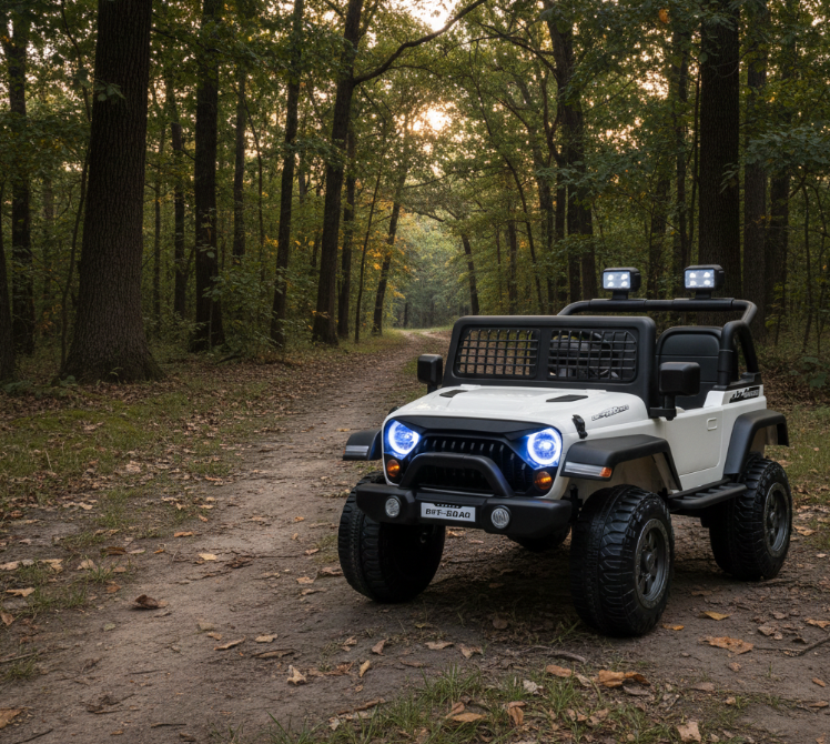 2026 Rugged Jeep Style 12V Kids Ride On Car with Remote Control