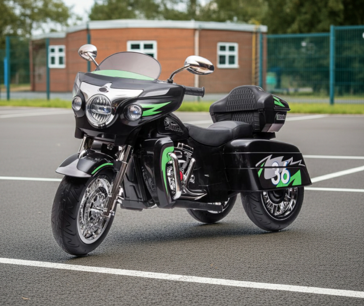 12V Kids Ride on Three-Wheeled Motorcycle For Age 3 -8