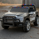 2026 Dodge Ram 3500 XXL Police Edition 24v 2 Seater 4X4 Kids Ride On Car with Remote Control