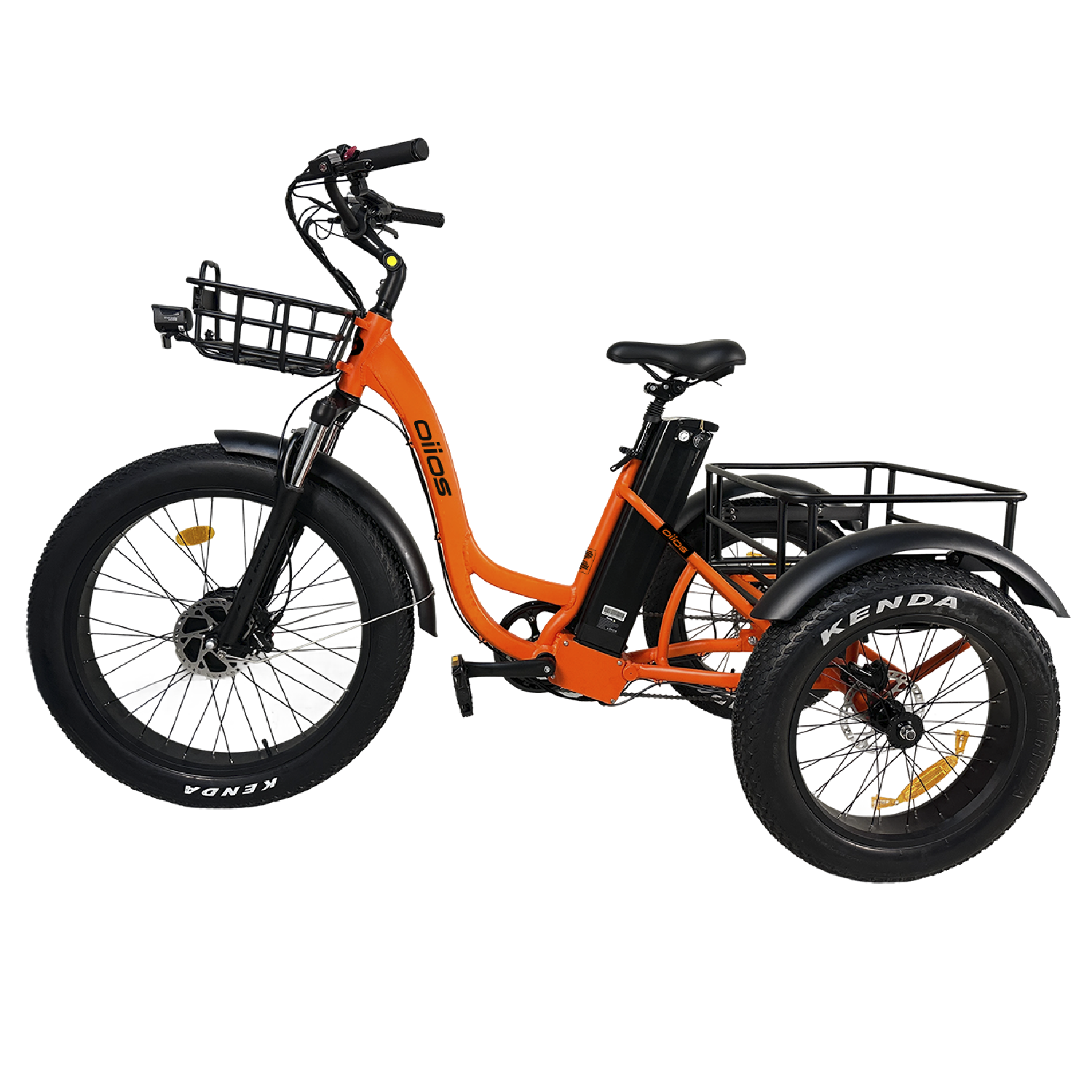 Oiios Triox Fat Tire Electric Trike for Adults – 750W – UL Certified – Cargo Electric Tricycle – Up to – Beige - SKU: TRIOX_B_15