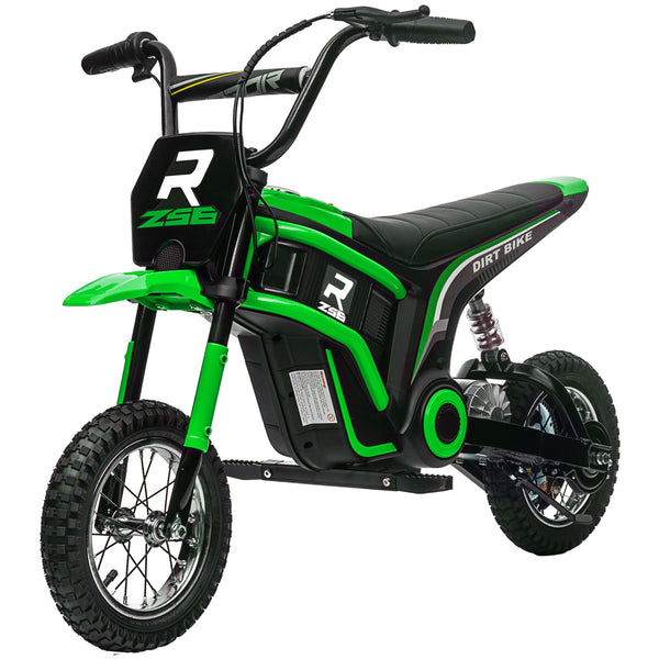 Aosom 24V 350W Electric Dirt Bike Up to 15 MPH w/ Twist Grip Throttle