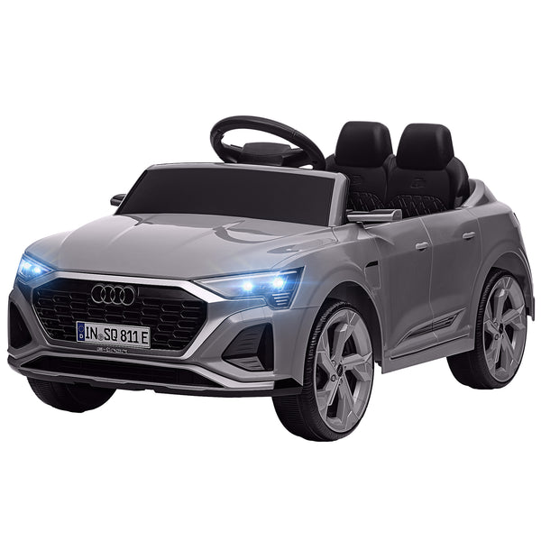Qaba Audi Q8 e-tron Sportback Licensed 12V Battery Powered Kids Electric Car w/ Spring Suspension, Soft Start