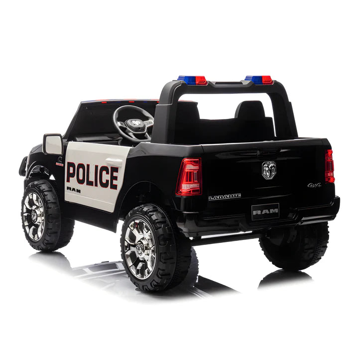2026 Dodge Ram 3500 XXL Police Edition 24v 2 Seater 4X4 Kids Ride On Car with Remote Control