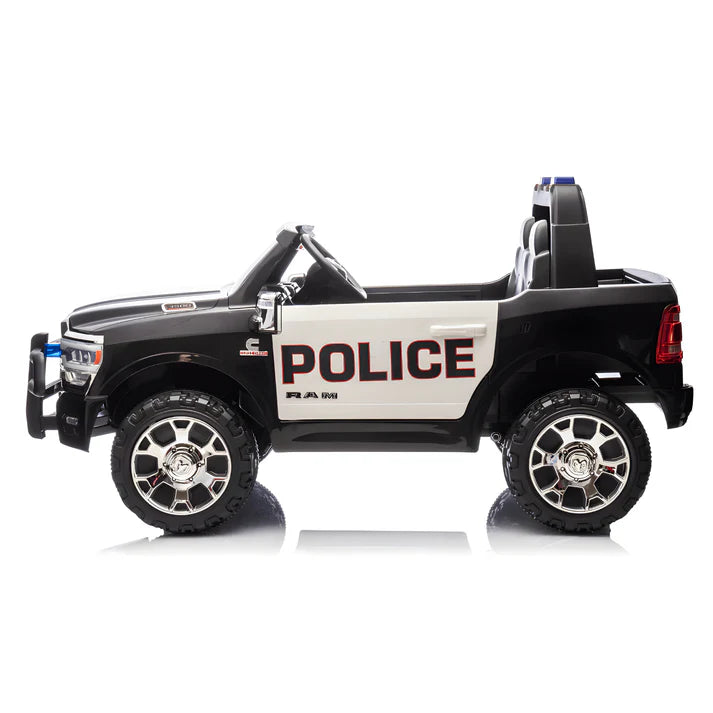 2026 Dodge Ram 3500 XXL Police Edition 24v 2 Seater 4X4 Kids Ride On Car with Remote Control