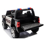 2026 Dodge Ram 3500 XXL Police Edition 24v 2 Seater 4X4 Kids Ride On Car with Remote Control