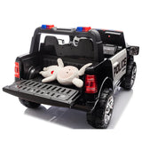 2026 Dodge Ram 3500 XXL Police Edition 24v 2 Seater 4X4 Kids Ride On Car with Remote Control