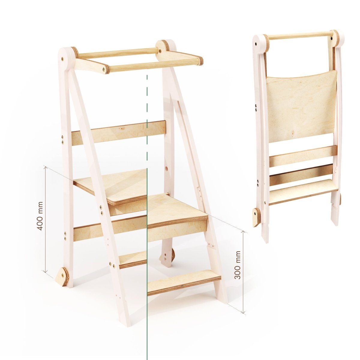 Adjustable toddler tower - Kids Step Stool - SKU: HlpTWR-Adj-CA