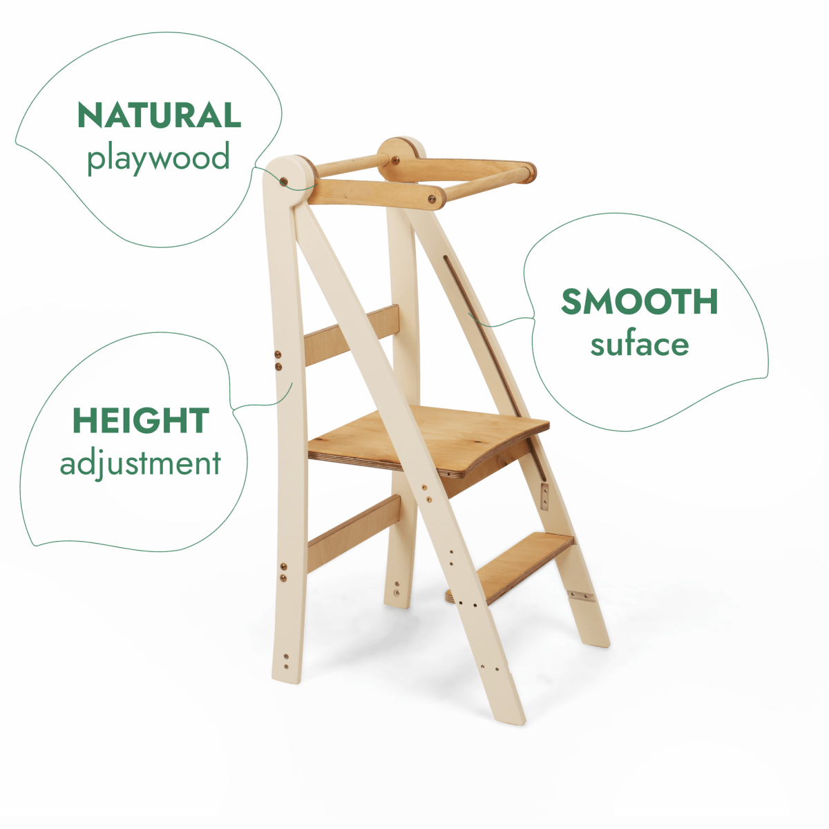 Adjustable toddler tower - Kids Step Stool - SKU: HlpTWR-Adj-CA