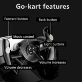 12V Electric Pedal Go-Kart for Kids with Adjustable High-Back Seat, Ride-On Truck with Music/Flashing Lights, 38\'\' L x 22.5\'\' W x 19.5\'\' H, White
