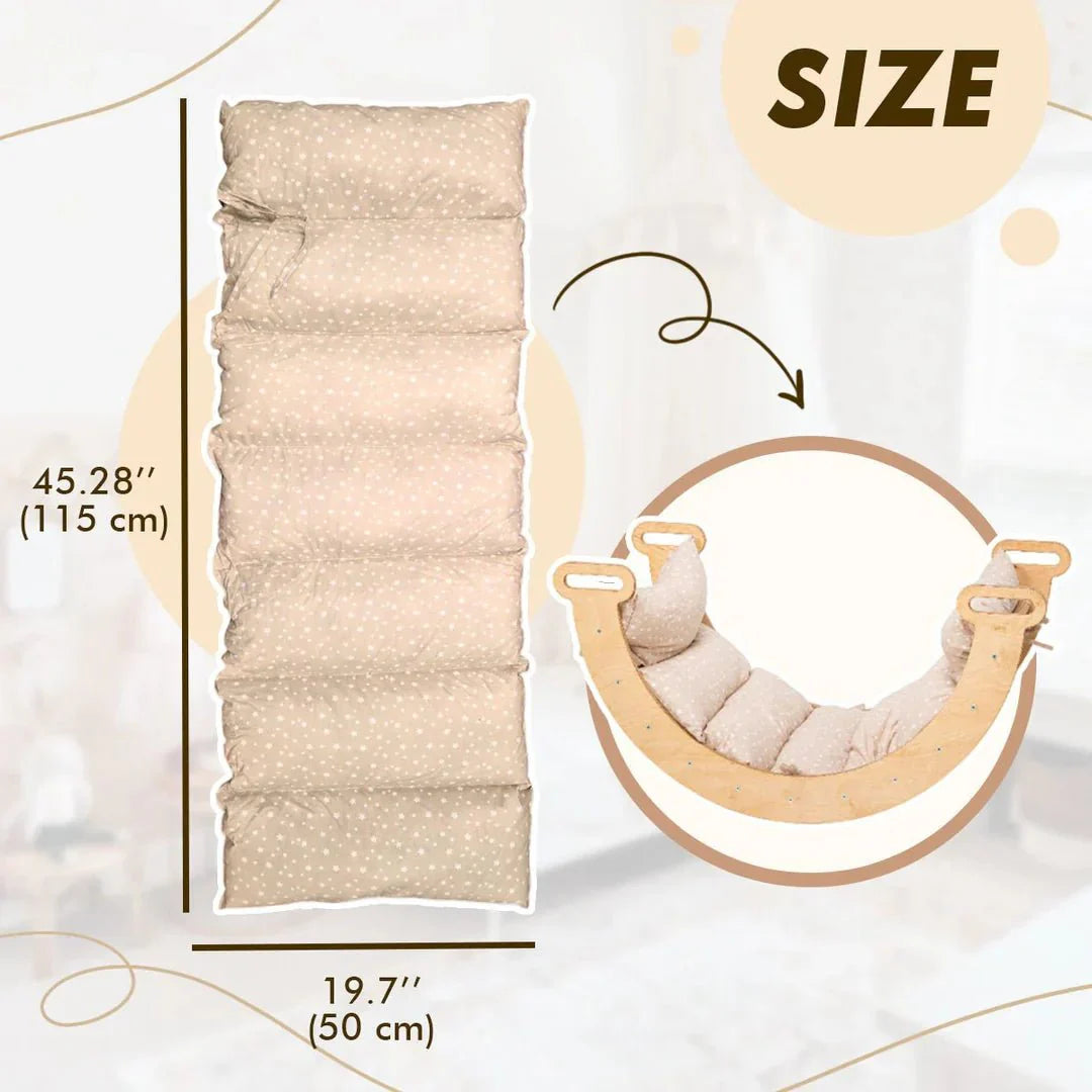 Cushion for Climbing Arch & Rocker Balance – Beige (Cushion Only) - SKU: C-CUSHBGE-CA