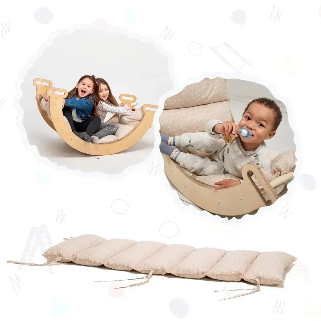 Cushion for Climbing Arch & Rocker Balance – Beige (Cushion Only) - SKU: C-CUSHBGE-CA