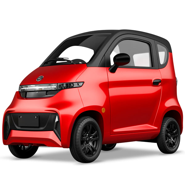 Ecolo Cycle ET4 Cruise Connect Mobility Scooter with Storage for Adults - Health Canada Approved - Heat - Steering Wheel - ET4 CRUISE CONNECT WITHOUT A/C (STEERING)