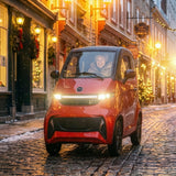 Ecolo Cycle ET4 Cruise Connect Mobility Scooter with Storage for Adults - Health Canada Approved - Heat - Steering Wheel - ET4 CRUISE CONNECT WITHOUT A/C (STEERING)