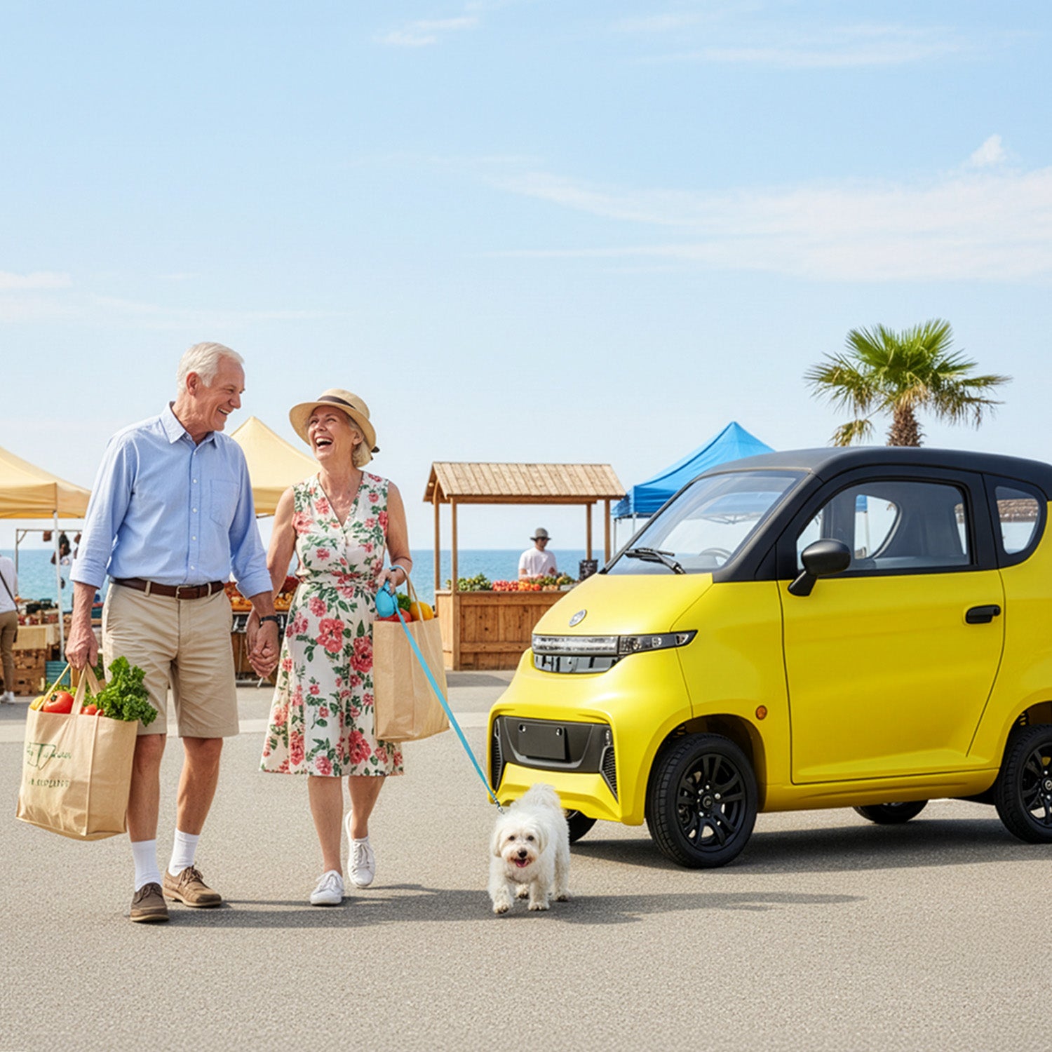 Ecolo Cycle ET4 Cruise Connect Fully Enclosed Mobility Scooter Adults - Health Canada Approved - A/C & Heat - Handlebar - ET4 CRUISE CONNECT WITH A/C (HANDLEBAR)
