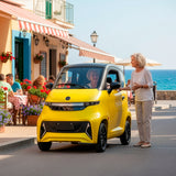 Ecolo Cycle ET4 Cruise Connect Mobility Scooter with Storage for Adults - Health Canada Approved - Heat - Steering Wheel - ET4 CRUISE CONNECT WITHOUT A/C (STEERING)