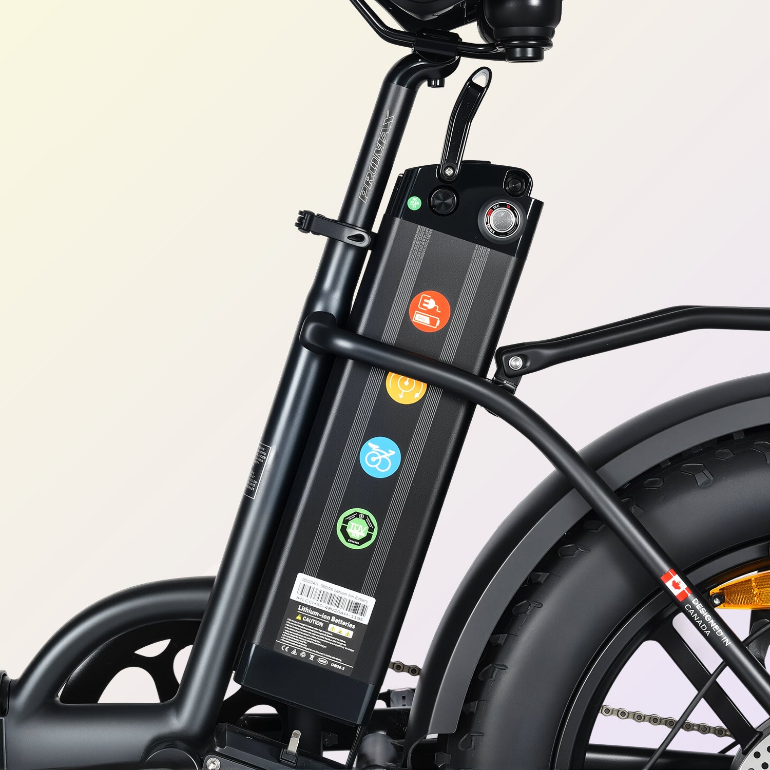 EMMO E-Mini Pro Folding Electric Bike - Fat Tire - Step Thru - UL Certified 750W - Hydraulic Brakes