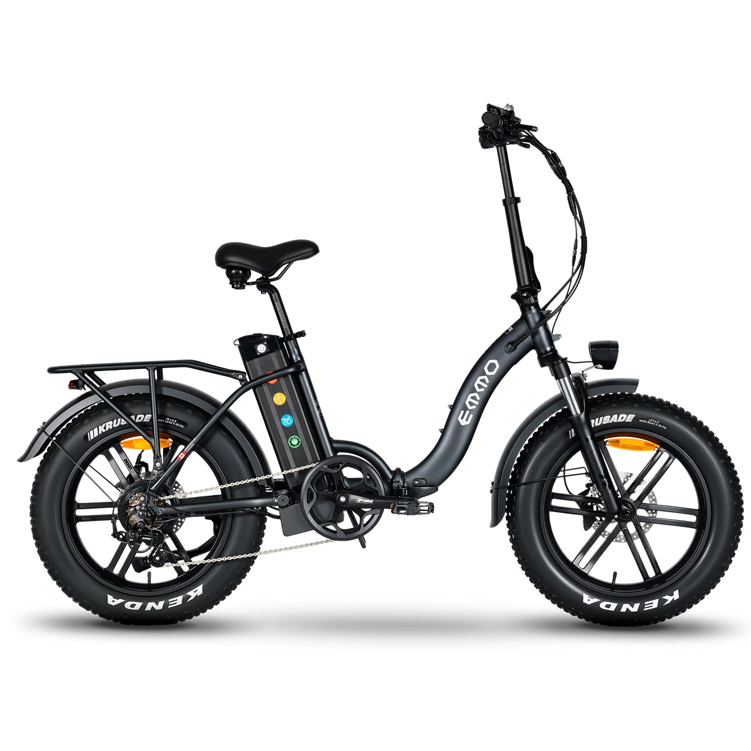 EMMO E-Mini Pro Folding Electric Bike - Fat Tire - Step Thru - UL Certified 750W - Hydraulic Brakes
