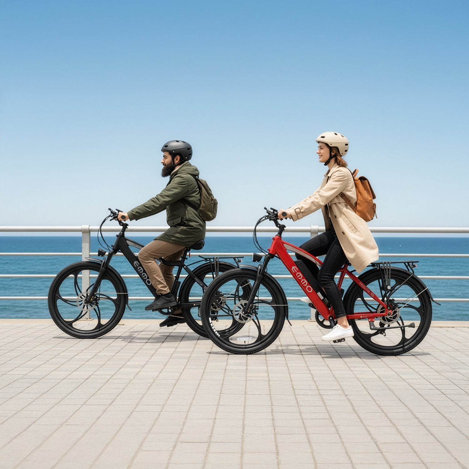 EMMO Monta Pro Electric Bike for Adults - 48V UL Certified 26\\" Mountain Commuter Ebike- Hydraulic Brakes, Color Display