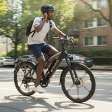 EMMO Monta Pro Electric Bike for Adults - 48V UL Certified 26\\" Mountain Commuter Ebike- Hydraulic Brakes, Color Display