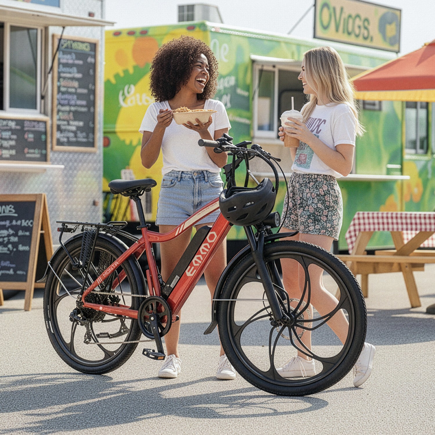 EMMO Monta Pro Electric Bike for Adults - 48V UL Certified 26\\" Mountain Commuter Ebike- Hydraulic Brakes, Color Display