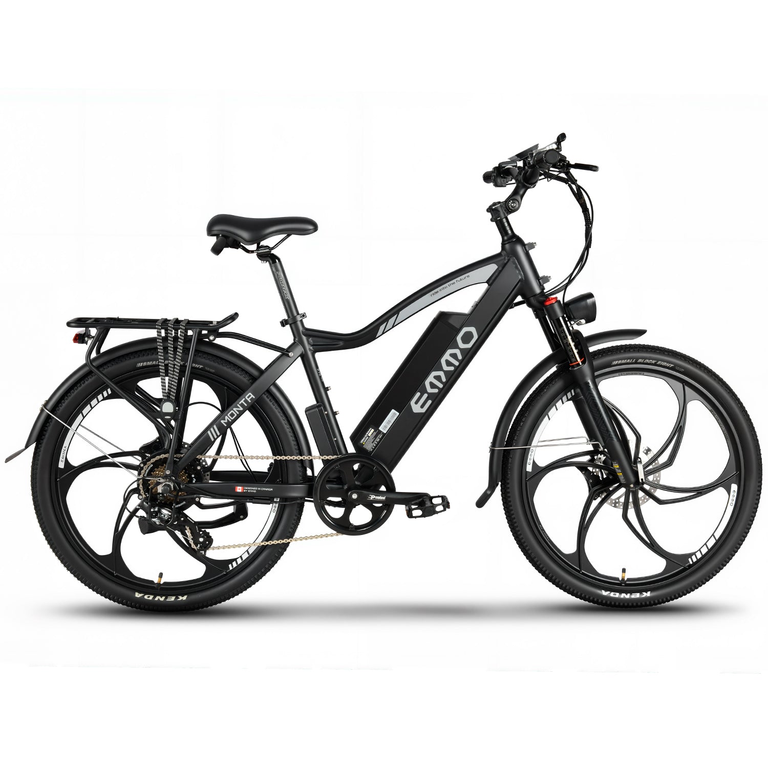 EMMO Monta Pro Electric Bike for Adults - 48V UL Certified 26\\" Mountain Commuter Ebike- Hydraulic Brakes, Color Display
