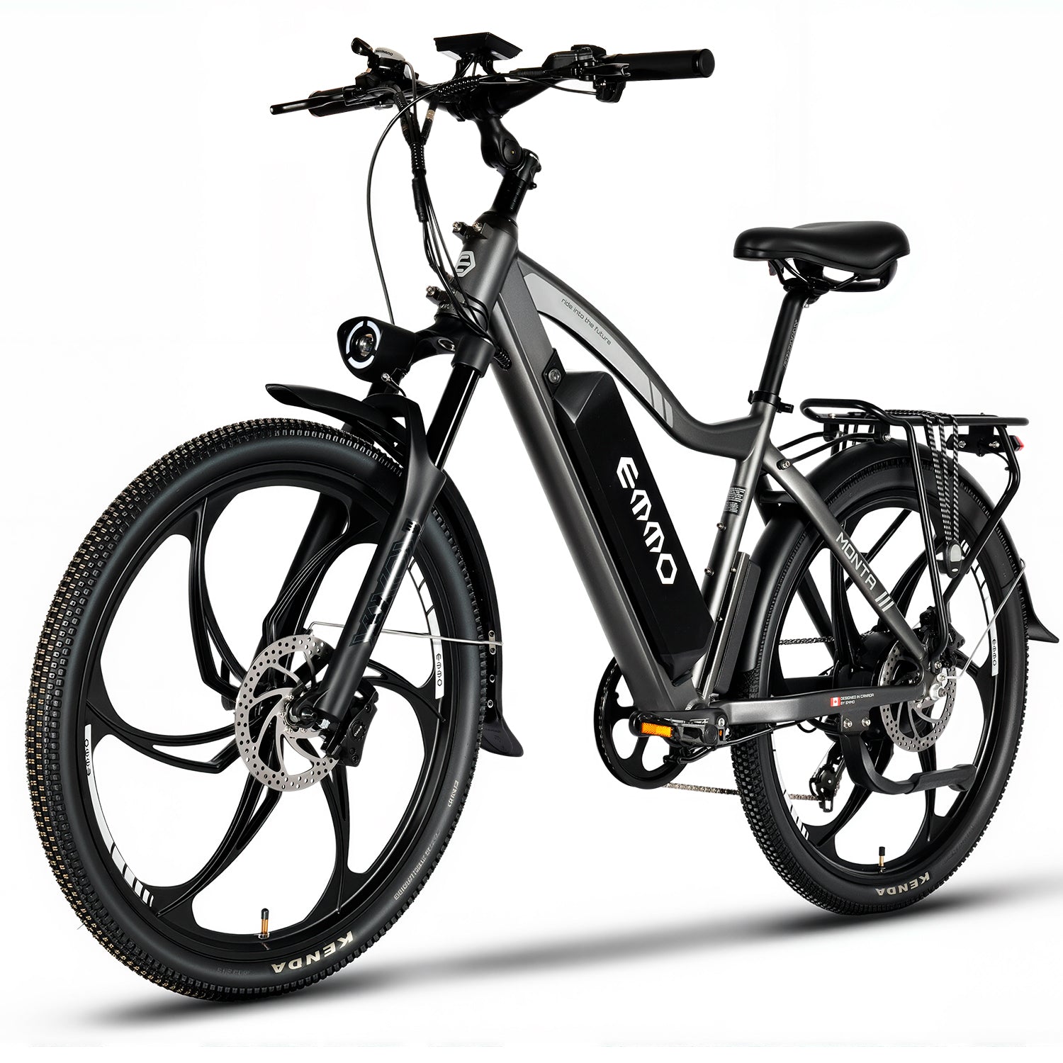 EMMO Monta Pro Electric Bike for Adults - 48V UL Certified 26" Mountain Commuter Ebike- Hydraulic Brakes, Color Display - SKU: MP_BLUE_48156