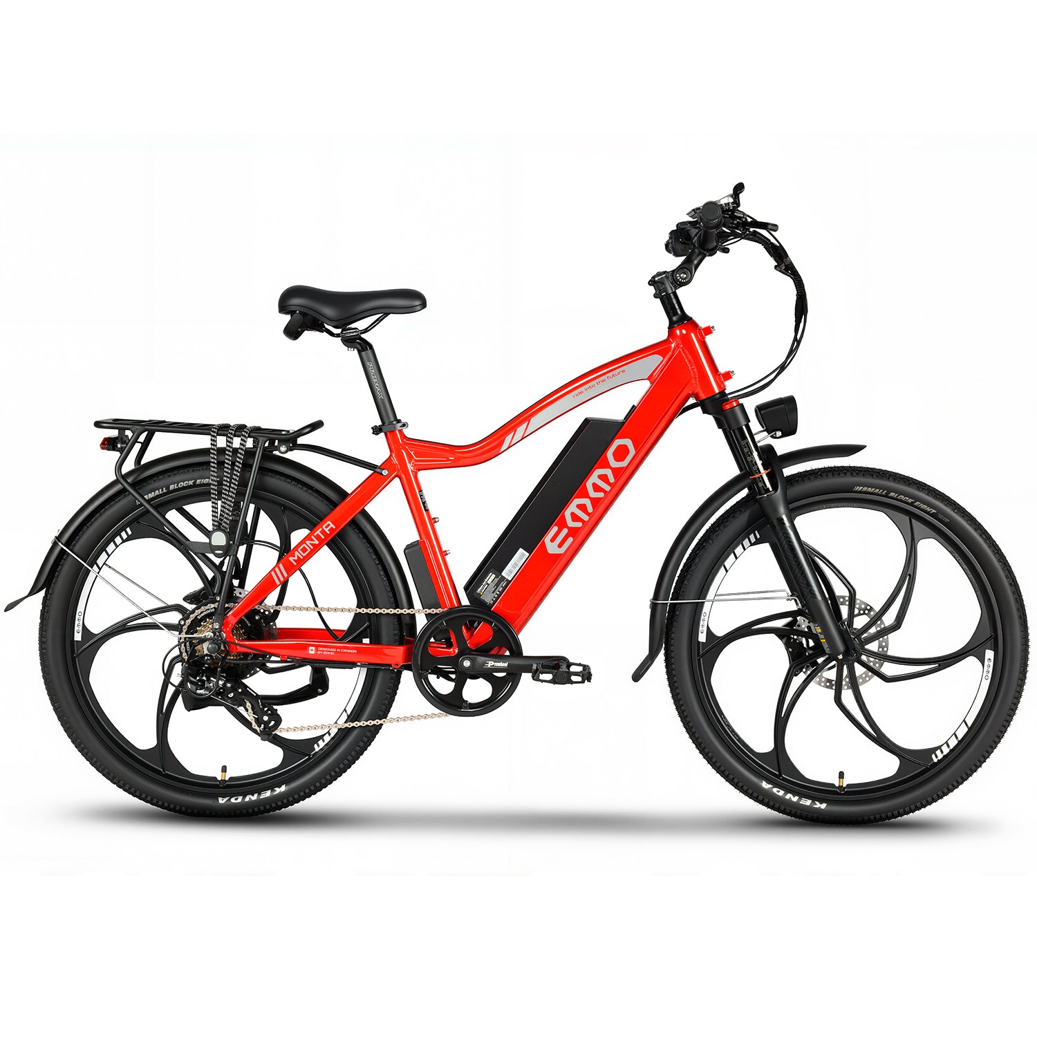 EMMO Monta Pro Electric Bike for Adults - 48V UL Certified 26\\" Mountain Commuter Ebike- Hydraulic Brakes, Color Display