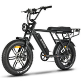 EMMO Paralo Pro Moped Style Fat Tire EBike for Two - Electric Scooter Bicycle 750W UL Certified- LED Turn Signals