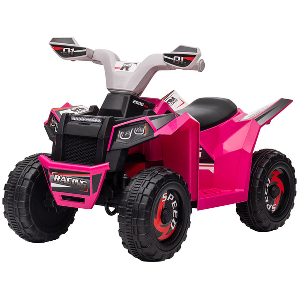 Aosom 6V Electric Toy Car with Forward Backward, Wear-Resistant Wheels for Ages 18-36 Months