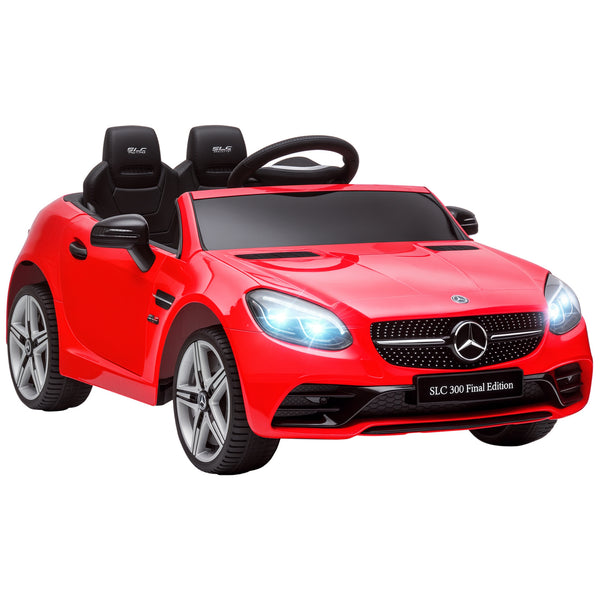 Aosom Mercedes SLC 300 Licensed Kids Electric Car with Remote Control, 12V Battery Powered Kids Ride on Car with Music, Lights, Suspension for 3-6 Years Old