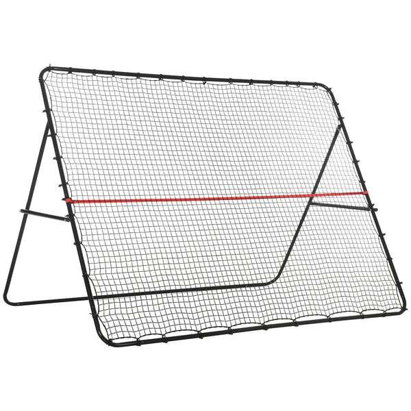 Soozier Soccer Rebounder Net, Adjustable and Foldable Multi-Sport Training Bounce Back Net, Target Goal for Soccer Practice and Training, 8.5' x 6.5'