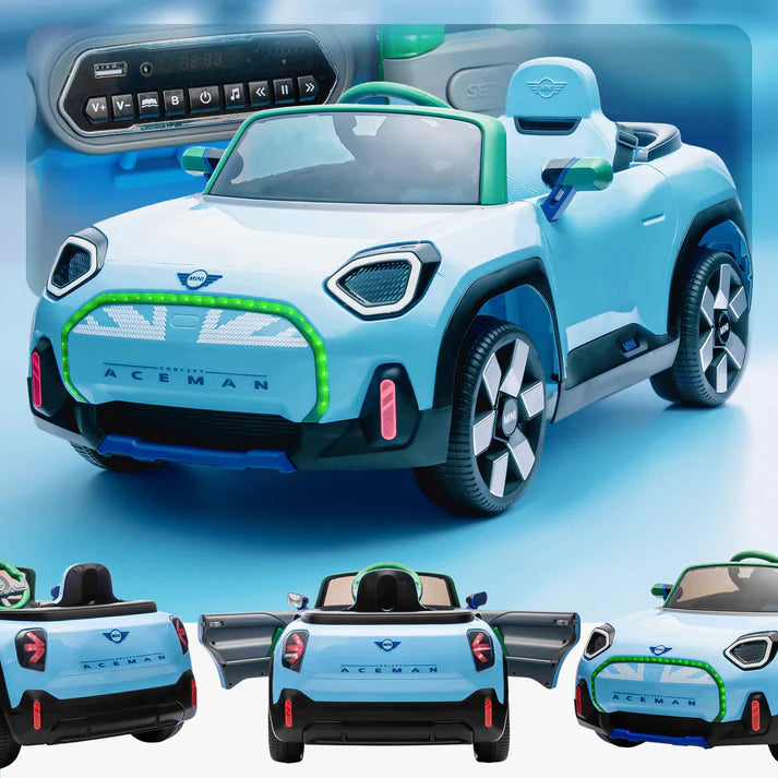 2026 Mini Aceman 12V Kids Ride On Car with Remote Control