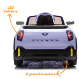 2026 Mini Aceman 12V Kids Ride On Car with Remote Control