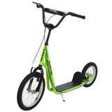 Teens Youth Scooter Ride On Toy with Adjustable Handlebar, Dual Brakes, and Inflatable Wheels For Kids 5+