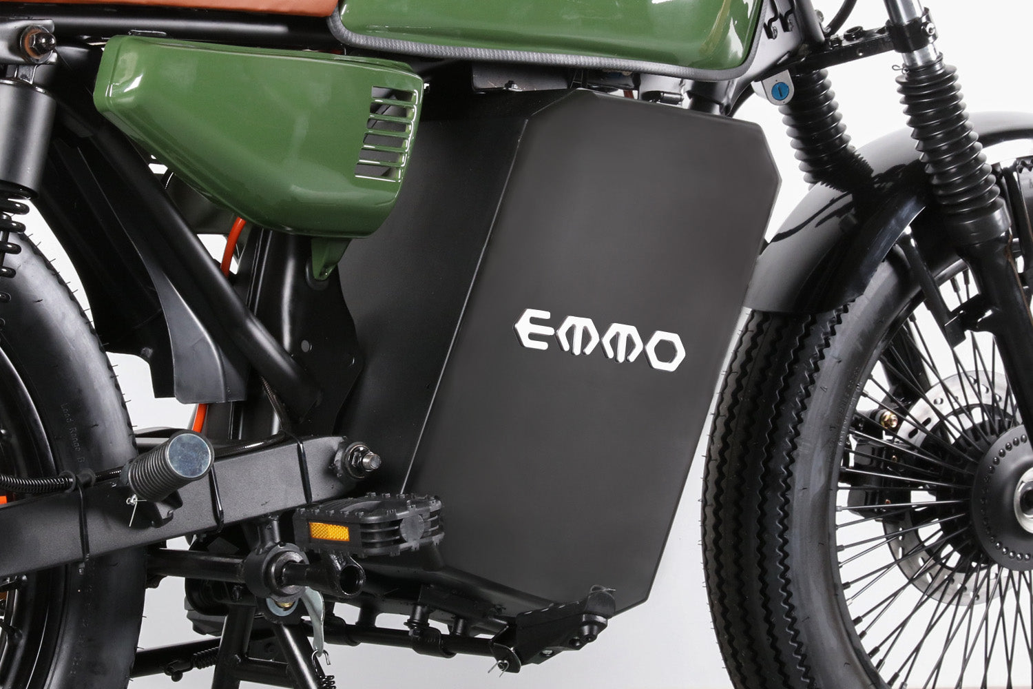 EMMO NOMADO Cafe Racer Electric Motorcycle - Removable SLA Battery - 40 - QS Torque Motor